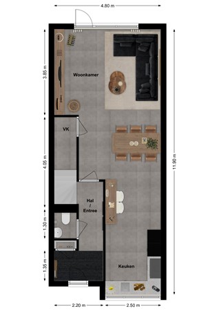 Sportlaan 48, 4286 ET Almkerk - Plattegrond Sportlaan 48 Almkerk Begane grond.jpg