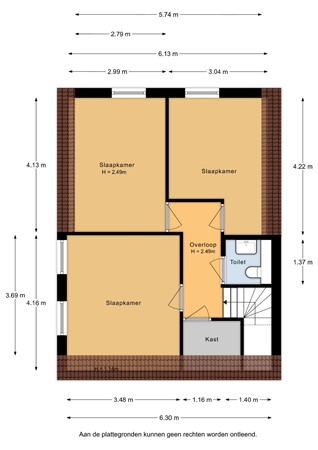 Kenbelstraatje 9, 4711 CC St. Willebrord - Plattegrond Kenbelstraat 9 Sint Willebrord.jpg