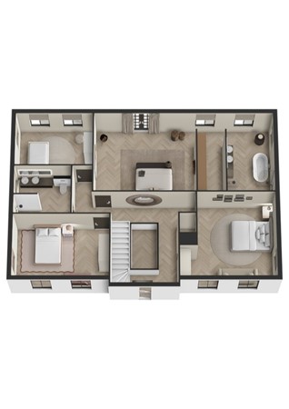 Voortweg 33, 5821 EJ Vierlingsbeek - Plattegrond 3D Voortweg 33 Vlieringbeek Verdieping.jpg