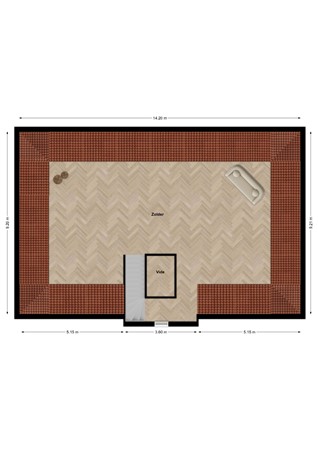 Voortweg 33, 5821 EJ Vierlingsbeek - Plattegrond Voortweg 33 Vlieringbeek Zolder.jpg