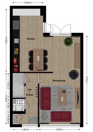 Vlierdreef 18, 4254 GK Sleeuwijk - Plattegrond Vlierdreef 18 Sleeuwijk Begane grond.jpg