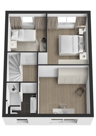 Vlierdreef 18, 4254 GK Sleeuwijk - Plattegrond 3D Vlierdreef 18 Sleeuwijk Verdieping.jpg