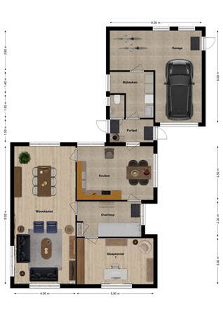 Egter van Wissekerkeweg 1, 5307 VA Poederoijen - Plattegrond Egter van Wissekerkweg 1 Poederoijen Begane grond.jpg