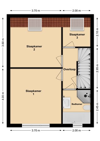 Kastanjelaan 12, 4285 DC Woudrichem - Plattegrond Kastanjelaan 12 Woudrichem Verdieping.jpg