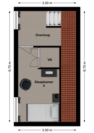 Schenkeldijk 1, 4255 KD Nieuwendijk - Plattegrond Schenkeldijk 1 Nieuwendijk NB Verdieping ll.jpg