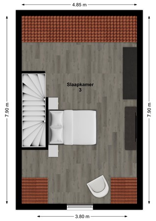 Gulderling 18, 4281 JE Andel - Plattegrond Gulderling 18 Andel Zolder.jpg