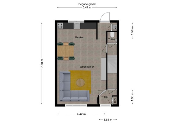 Molenakker 21, 5171 VT Kaatsheuvel - 1 - Plattegrond BG.jpg