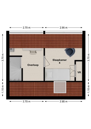 Bentlaken 20, 4251 GV Werkendam - Plattegrond Bentlaken 20 Werkendam Zolder.jpg