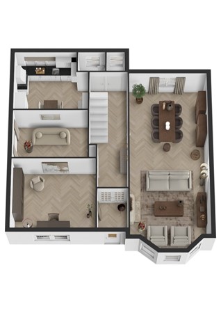 Maasdijk 16, 4941 GB Raamsdonksveer - Plattegrond 3D Maasdijk 16 Raamsdonksveer Begane grond.jpg