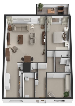Markt 63, 4261 DC Wijk en Aalburg - Plattegrond 3D Markt 63 Wijk en Aalburg.jpg