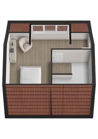 Karel v Laan 97, 4931 HB Geertruidenberg - Plattegrond 3D Karel van Laan 97 Geertruidenberg Zolder.jpg