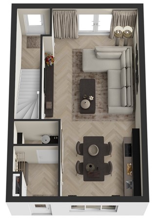 Wilhelminalaan 48, 5306 XD Brakel - Plattegrond 3D Wilhelminalaan 44 Brakel Begane grond.jpg