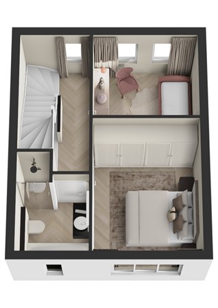 Wilhelminalaan 48, 5306 XD Brakel - Plattegrond 3D Wilhelminastraat 44 Brakel Verdieping.jpg