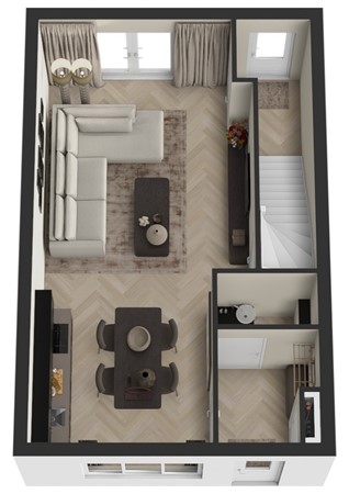 Wilhelminalaan 48, 5306 XD Brakel - Plattegrond 3D Wilhelminalaan 46 Brakel Begane grond.jpg