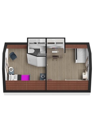 Buitendijk 117, 4273 GG Hank - Plattegrond 3D Buitendijk 117 Hank Verdieping.jpg