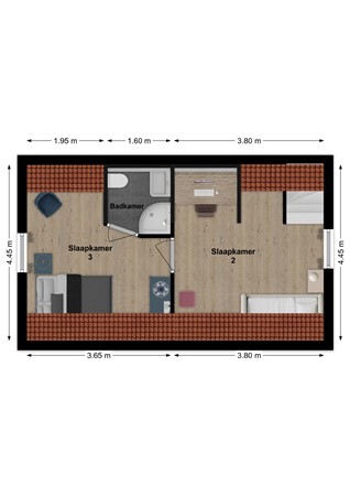 Buitendijk 117, 4273 GG Hank - Plattegrond Buitendijk 117 Hank Verdieping.jpg