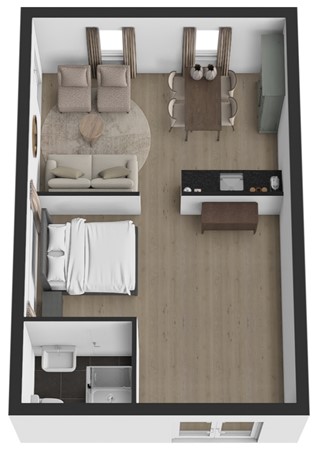 Buitendijk 117, 4273 GG Hank - Plattegrond 3D Buitendijk 117 Hank B&B 1.jpg