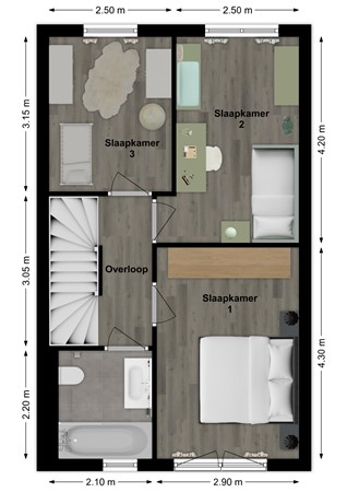 Maasgaard 14, 4261 AZ Wijk en Aalburg - Plattegrond Maasgaard 14 Wijk en Aalburg Verdieping.jpg