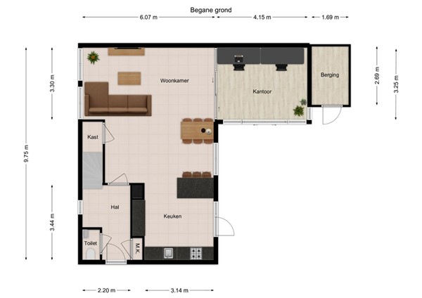 Het Fort 114, 5146 CK Waalwijk - 1 - Plattegrond BG.jpg