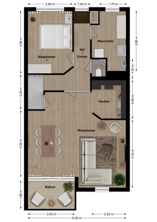 Postweide 125, 4285 DV Woudrichem - Plattegrond Postweide 125 Woudrichem Begane grond.jpg