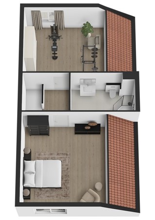Postweide 125, 4285 DV Woudrichem - Plattegrond 3D Postweide 125 Woudrichem.jpg
