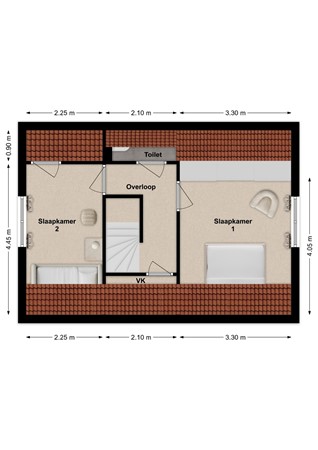 Tuinstraat 9, 4264 AW Veen - Plattegrond Tuinstraat 9 Veen Verdieping.jpg