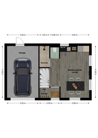 Tuinstraat 9, 4264 AW Veen - Plattegrond Tuinstraat 9 Veen Bijgebouw.jpg
