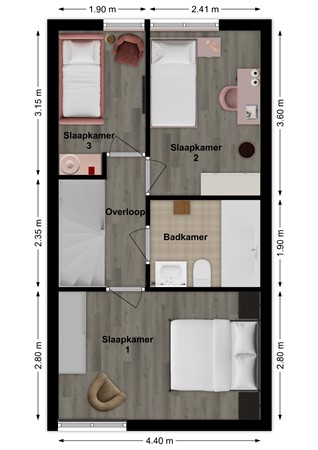 Zilverschoon 34, 4251 KE Werkendam - Plattegrond Zilverschoon 34 Werkendam Verdieping.jpg