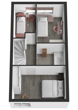 Zilverschoon 34, 4251 KE Werkendam - Plattegrond 3D Zilverschoon 34 Werkendam Verdieping.jpg