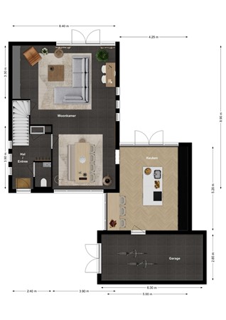 De Klompenmaker 12, 4284 VZ Rijswijk (Nb) - Plattegrond De Klompenmaker 12 Rijswijk NB Begane grond.jpg