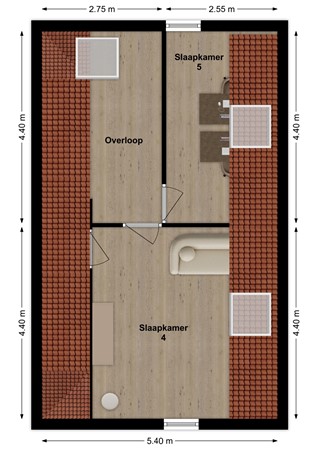 De Klompenmaker 12, 4284 VZ Rijswijk (Nb) - Plattegrond De Klompenmaker 12 Rijswijk NB Zolder.jpg