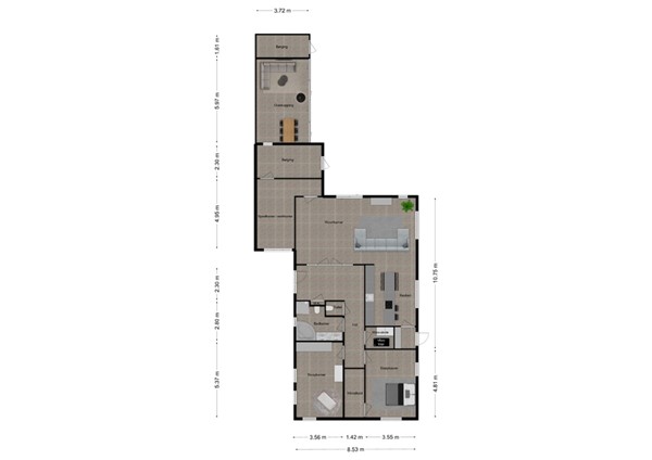 Baksweer 245, 4941 LL Raamsdonksveer - 47 - Plattegrond BG.jpg