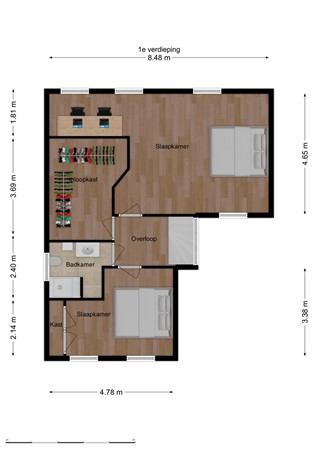 Hilsestraat 41, 5171 AA Kaatsheuvel - 3 - Plattegrond EV