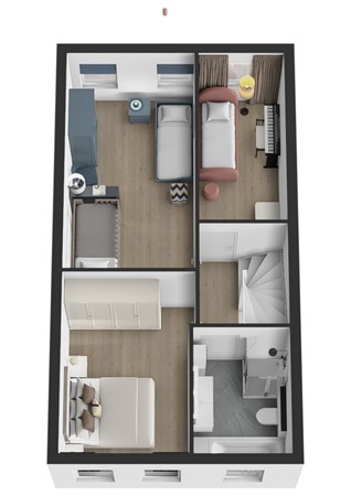 Schrijverslaantje 30, 4205 EA Gorinchem - Plattegrond 3D Schrijverslaantje 30 Gorinchem Verdieping.jpg