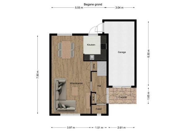 Simon Vestdijkstraat 42, 4942 DM Raamsdonksveer - 1 - Plattegrond BG.jpg