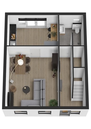 Sasdijk 62, 4251 AD Werkendam - Plattegrond 3D Sasdijk 62 Werkendam Begane grond.jpg