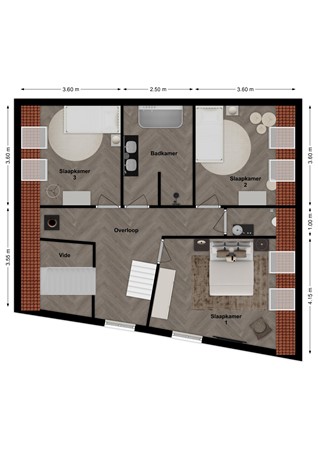 Beatrixstraat 30, 4281 LR Andel - Plattegrond Beatrixstraat 30 Andel Verdieping.jpg