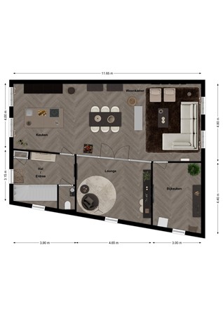 Beatrixstraat 30, 4281 LR Andel - Plattegrond Beatrixstraat 30 Andel Begane grond.jpg