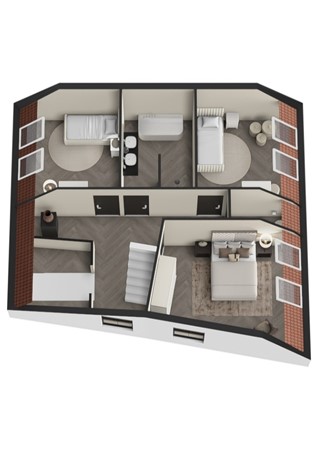 Beatrixstraat 30, 4281 LR Andel - Plattegrond 3D Beatrixstraat 30 Andel Verdieping.jpg