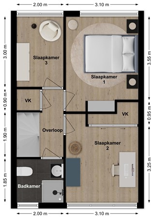 Wittingsweer 3, 4251 WH Werkendam - Plattegrond Wittingsweer 3 Werkendam Verdieping.jpg