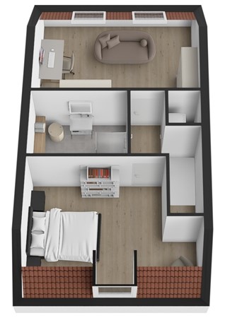 Landpoortstraat 14E, 4285 AS Woudrichem - Plattegrond 3D Landpoortstraat 14e Woudrichem Verdieping.jpg
