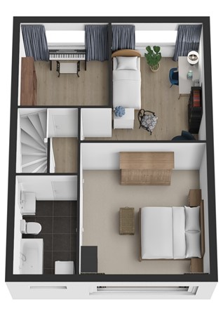Lavendelhof 87, 4907 AS Oosterhout - Plattegrond 3D Lavendelhof 87 Oosterhout Verdieping.jpg