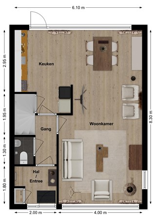 Lavendelhof 87, 4907 AS Oosterhout - Plattegrond Lavendelhof 87 Oosterhout Begane grond.jpg
