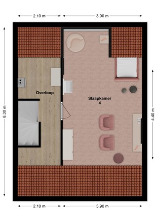 Lavendelhof 87, 4907 AS Oosterhout - Plattegrond Lavendelhof 87 Oosterhout Zolder.jpg