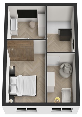 Wielstraat 15, 4251 XG Werkendam - Plattegrond 3D Wielstraat 15 Werkendam Verdieping.jpg