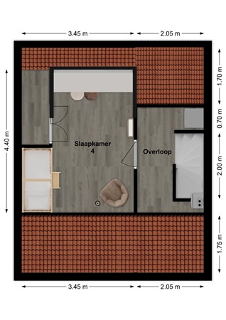 Postelstraat 34, 4251 HD Werkendam - Plattegrond Postelstraat 34 Werkendam Zolder.jpg