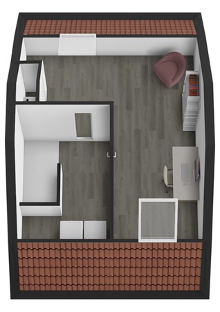 Vlasakker 5, 4261 LG Wijk en Aalburg - Plattegrond 3D Vlasakker 5 Wijk en Aalburg Zolder.jpg