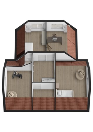 Kerkstraat 3, 4281 LL Andel - Plattegrond 3D Kerkstraat 3 Andel Verdieping.jpg