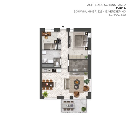 Spits Bouwnummer 316, 4251 RA Werkendam - Plattegrond Type A l 323.jpg