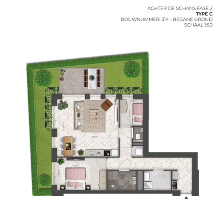 Spits Bouwnummer 314, 4251 RA Werkendam - Plattegrond Type C l 314.jpg